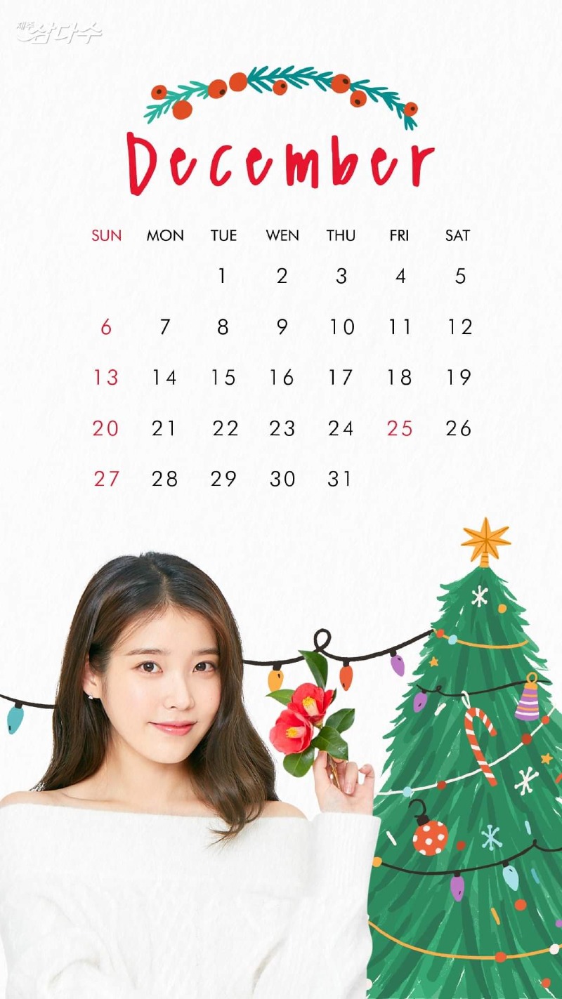 
아이유 X삼다수 달력
