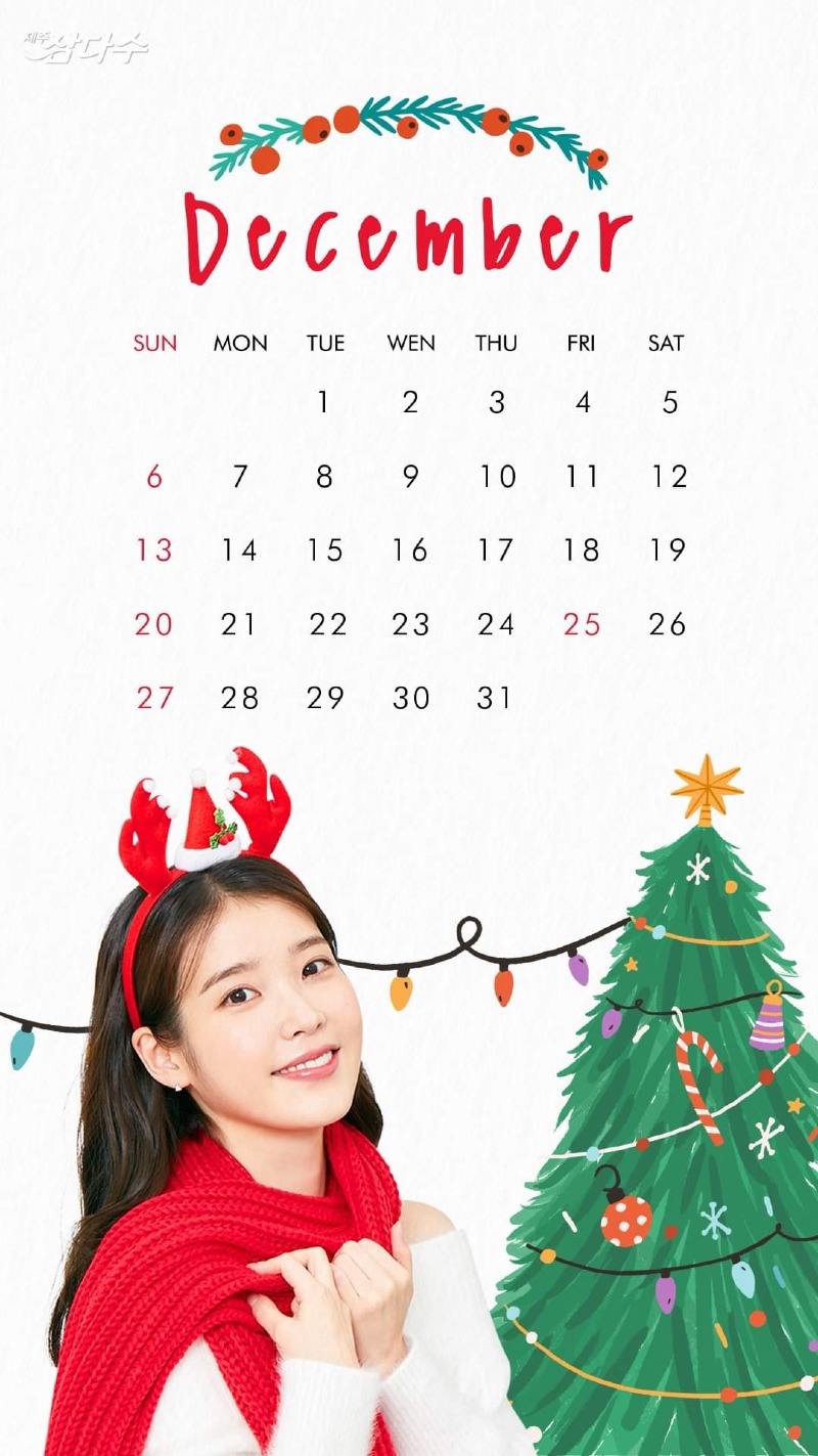 
아이유 X삼다수 달력
