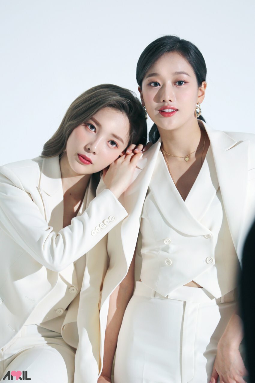 
에이프릴 Da Capo 자켓 촬영현장
