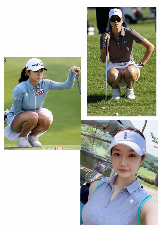 그린위의 미녀골퍼!