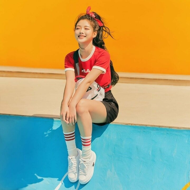 
김유정 휠라 여름 화보
