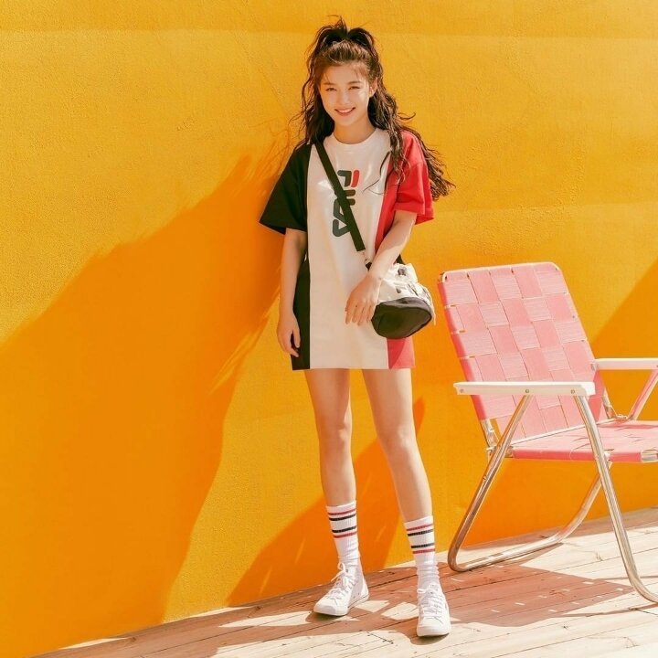 
김유정 휠라 여름 화보

