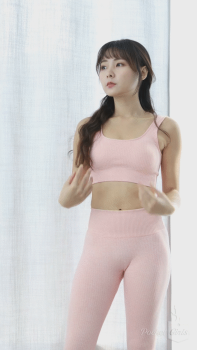 
포켓걸스 분홍 레길스
