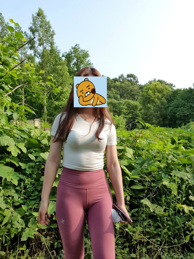 
노빤쮸 핑크레깅스녀 앞태,뒷태,옆태
