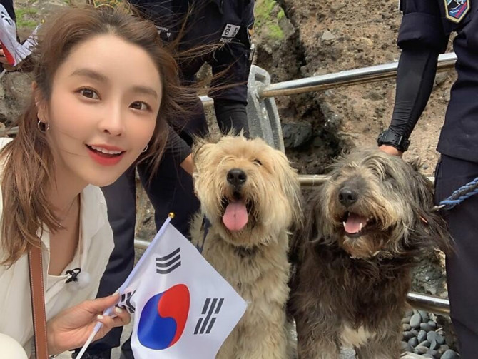 
독도에 간 정유미
