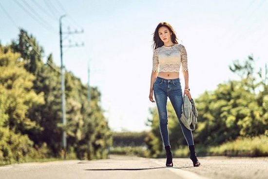 
김아중, 밀착 청바지
