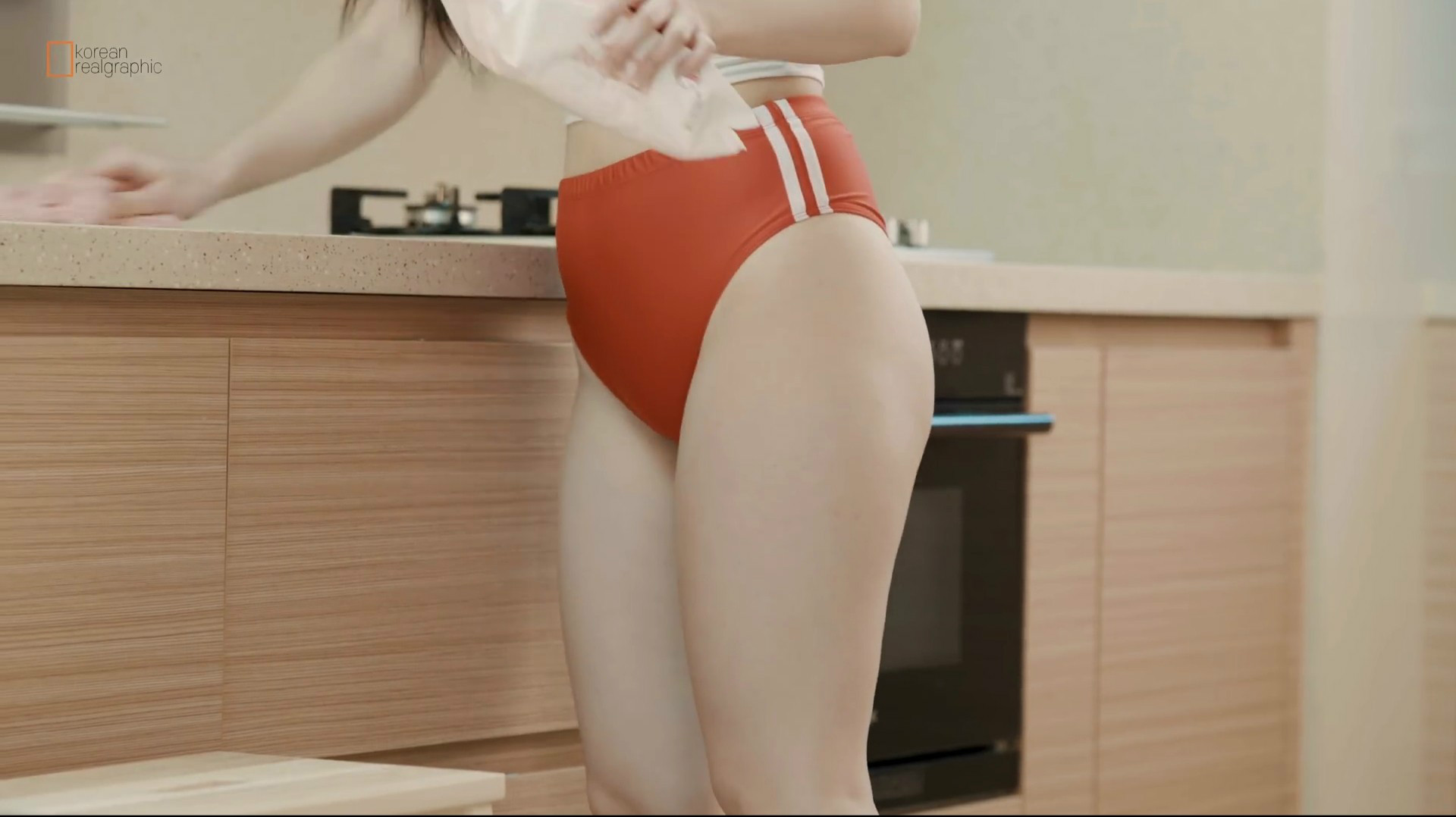 
주방에서
