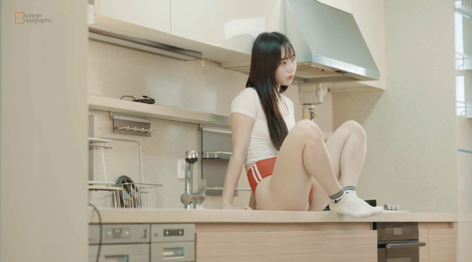 
주방에서
