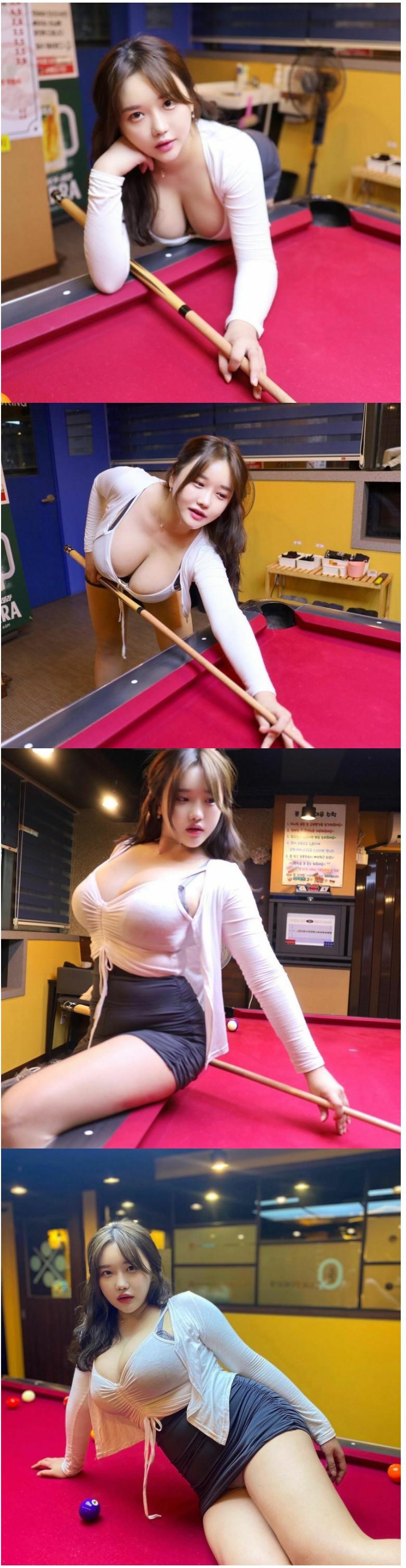 
ㅎㄷㄷ한 당구장 처자
