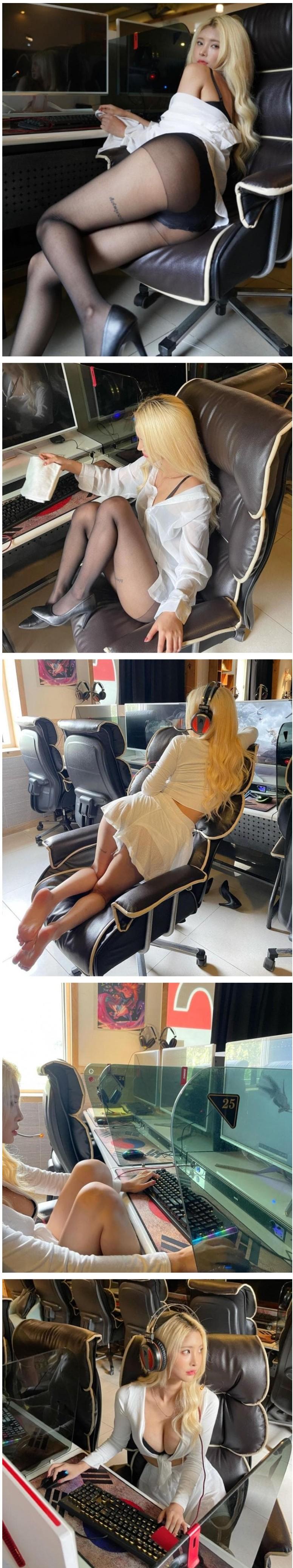 
피시방 처자
