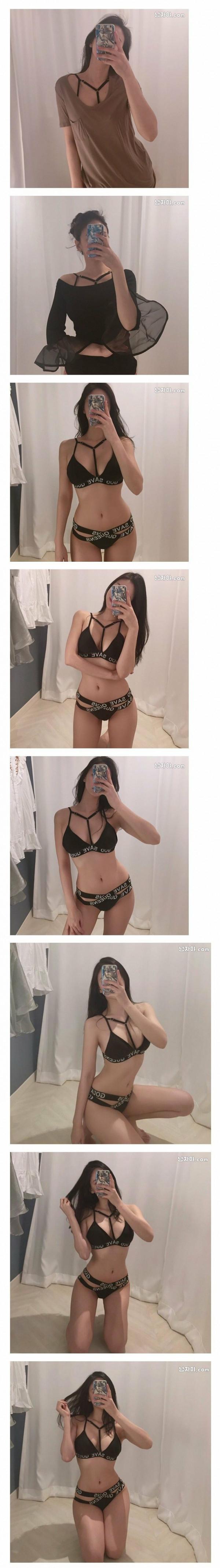 노멀한듯 노멀하지않은 몸매.....모델이세효?