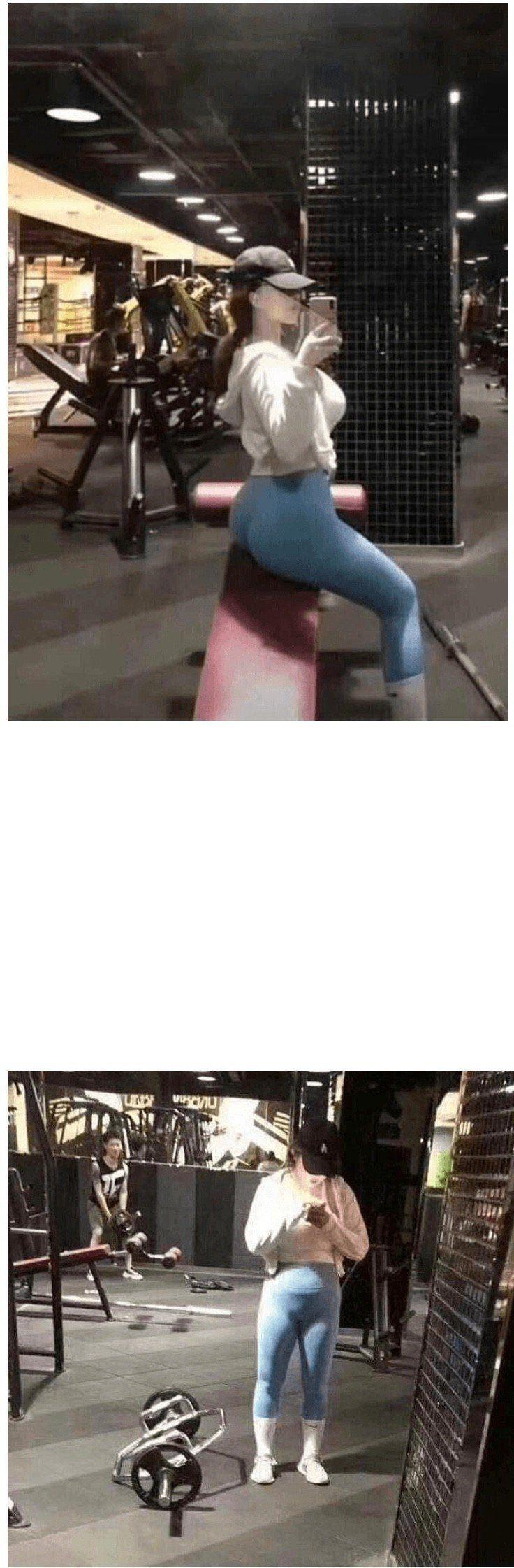 헬스장 몸매자랑