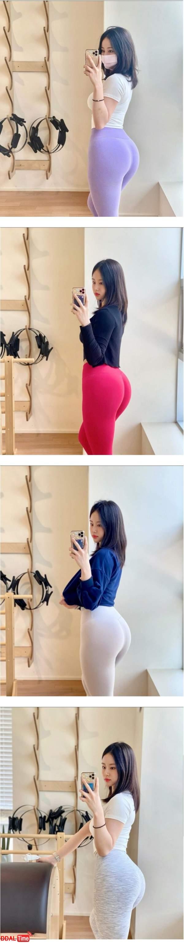 엉부심 레깅스녀