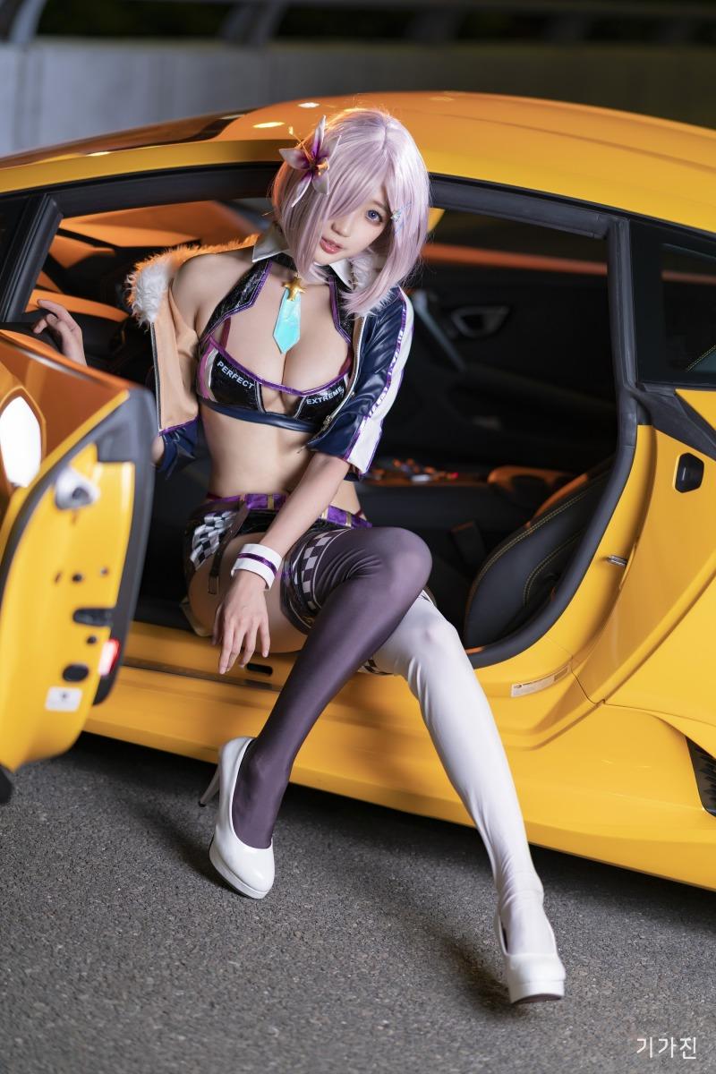 
슈퍼카 레이싱걸
