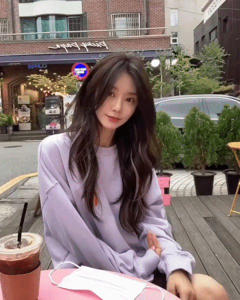 
커피 마시는 이주빈,jpgif
