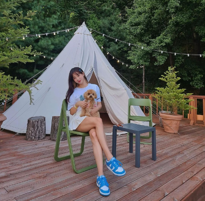 오늘의 다리 (김한나 치어리더)