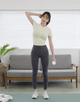
운동하는 처자
