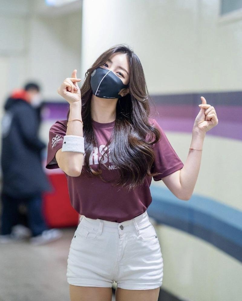 
레깅스 안지현 치어리더
