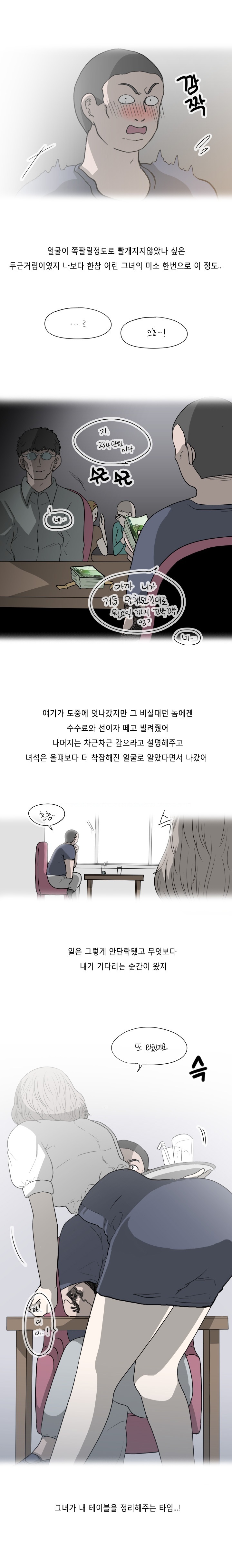 
카페 알바녀와 어렵게 한 썰
